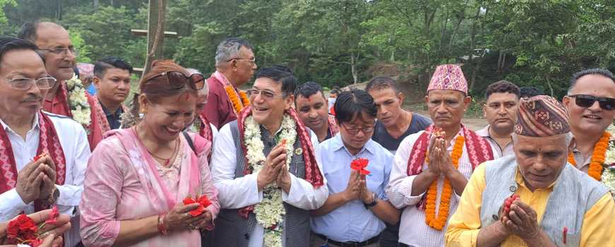 भेलागुडीमा बिश्रान्ती घाटको निर्माण शुरु, शिलान्यासकै दिनबाट सहयोग संकलन  