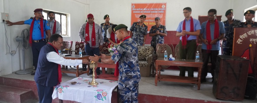 झापामा सशस्त्र प्रहरीद्वारा समुदाय विपद् स्वयंसेवक तालिम संचालन