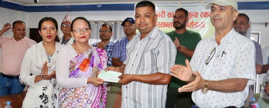 बिर्तामोड नगरका २४ जना कृषकलाई समर्थन मूल्य रकम हस्तान्तरण
