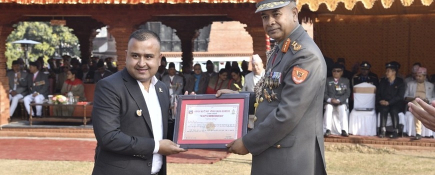 केल्मीका प्रबन्ध निर्देशक उत्तम न्यौपाने आइजी एपिएफ कमेन्डेबलबाट सम्मानित केल्मीका प्रबन्ध निर्देशक उत्तम न्यौपाने आइजी एपिएफ कमेन्डेबलबाट सम्मानित